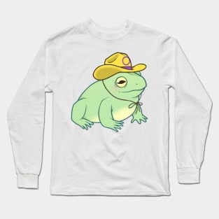 Intersex Pride Cowboy Frog Long Sleeve T-Shirt